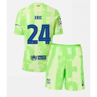 Camisa de Futebol Barcelona Eric Garcia #24 Equipamento Alternativo Infantil 2024-25 Manga Curta (+ Calças curtas)